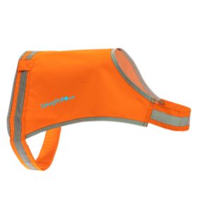 Lite Dog Vest M Size Coverage to Mid Back. Reflective Hi Visibility Blaze Orange Fluorescent Fabric Helps to Keep Them in Sight and Safe On and O Lite Dog Vest M Size Coverage to Mid Back. Reflective Hi Visibility Blaze Orange Fluorescent Fabric Helps to Keep Them in Sight and Safe On and O